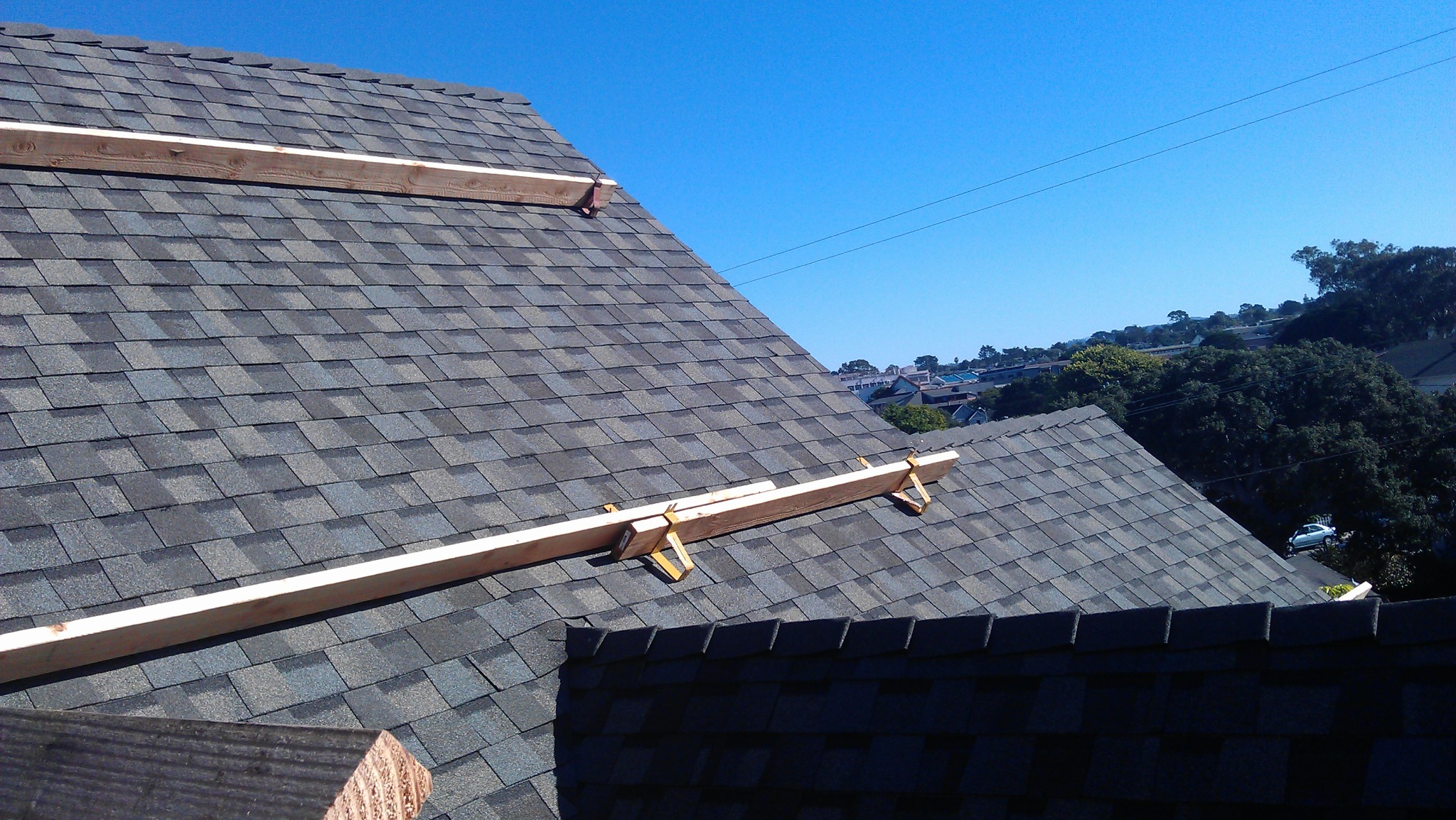 Residential roof project in the Monterey area