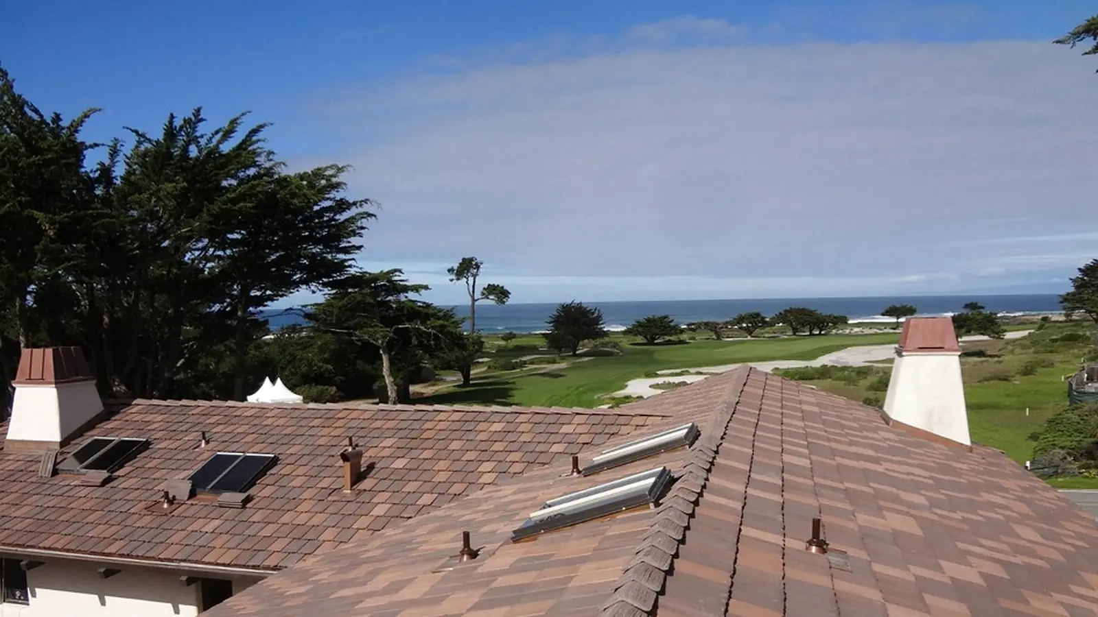 Finished coastal tile roofing project by Dynamite Roofing
