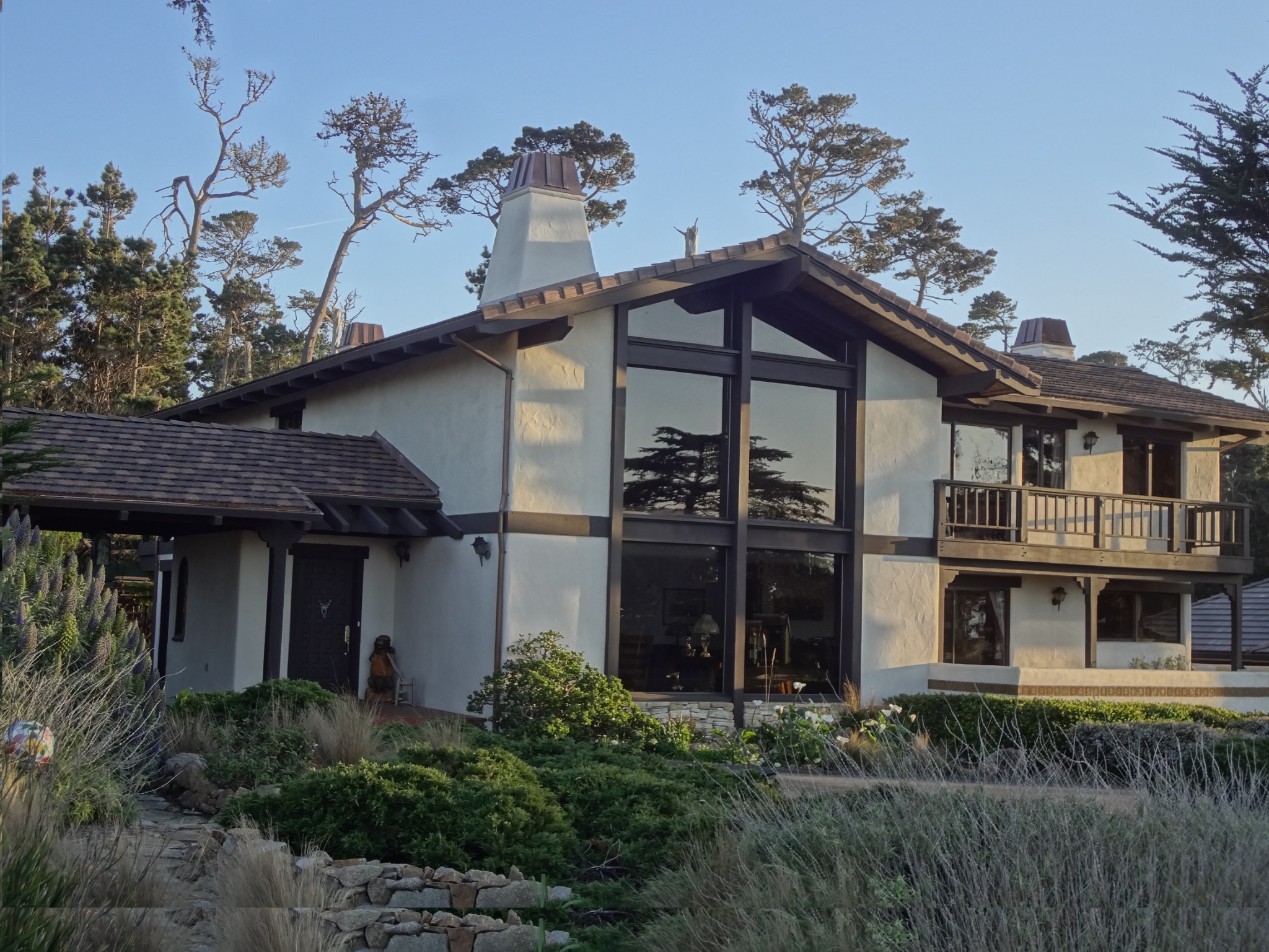 Completed residential roofing project in Pebble Beach